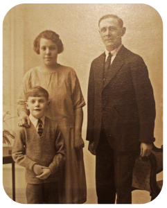 Octave Lock and Linda Mary, nee Houllibecq, and George