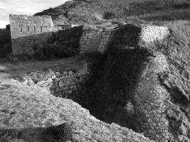 Derelict guardhouse at Plemont