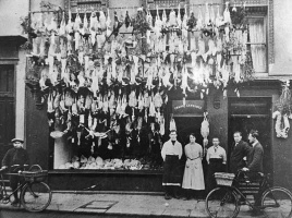 Frank Lawrence's poultry shop at Charing Cross