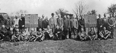 Arthur Grasett with a shooting party