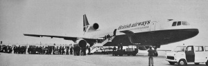 A British Airways Tristar flew in in 1978 to clear a backlog of fogbound passengers