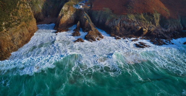 Three drone photographs