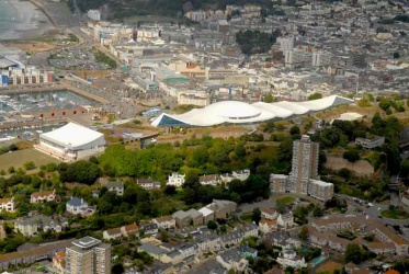 Fort Regent, built to defend the island against Napoleon and now a leisure centre, taken in 2006
