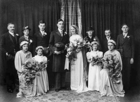 The wedding of William Wilford Egre and Harriet Elizabeth Syvret