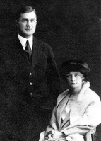 Rebecca Malzard (1890-1962) with her husband John Eddie Brooks in the USA