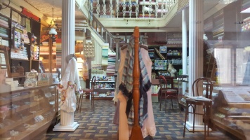 An amazingly detailed model of the shop at Jersey Museum