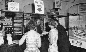 Booking day trips to St Malo in the 1960s