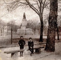 Boys in front of the Don Monument