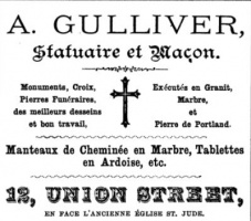 1887 advert from L'Almanach de la Gazette de Jersey