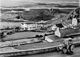 Cotil ploughing with a winch in 1968 - picture Jersey Evening Post