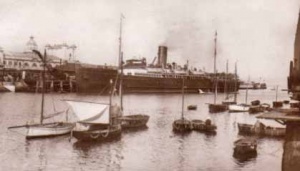 The Jersey boat arriving in Weymouth