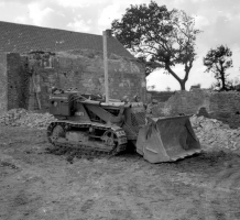 Levelling of the Mont a l'Abbe site in the 1960s before building houses