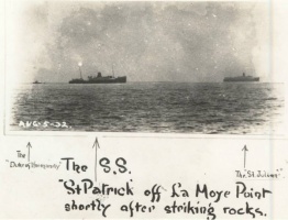 The wreck of the St Patrick in 1932