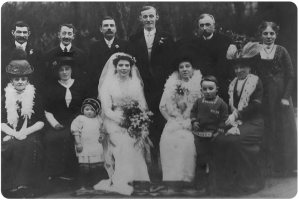 Wedding of Joseph Henry Harvey and Louisa Mauger Guille in 1893