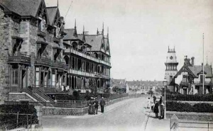 Looking east - the Ommaroo Hotel is on the left