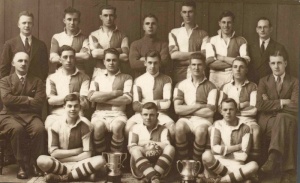 JMT football team 1931-1932 from a postcard