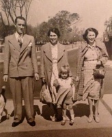 Lionel Benest (1911- ) and Doris, nee Filleul (1915- ) with sister Olive and daughter