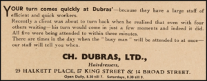 1935 advert in the Jersey Leader