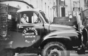Stephen Hotton passing through Snow Hill in his lorry