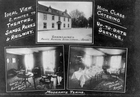 Rebindaine's Hotel was on the corner of Cheapside and Elizabeth Place. This promotional card dates from the 1920s