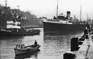 At Weymouth in 1960 after her last voyage