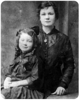 Dorothy Maisie Kathleen Collins, with her mother, Margaret, nee O'Donaghue