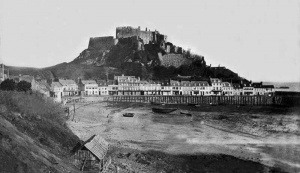 A photograph taken in 1869 looking towards Gorey before land reclamation