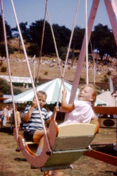 A funfair in the 1960s