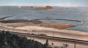 The pool on an Allix postcard