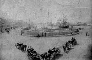 The Weighbridge Gardens before the statue of Queen Victoria was erected in 1895