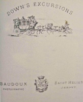 1869 - 1878 On the back of tourist photos there appeared this advert for Down’s Excursions