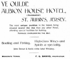 Albion Hotel advertisement