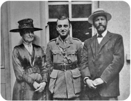 Charles John Le Quesne (1859-1926) with Susannah Anne, nee De Faye and Frank(1890- )