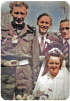 The 1947 wedding of Donald Ernest Ruellen (1925-1998) and Nelly Edna Moitie