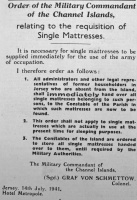Requisition of mattresses