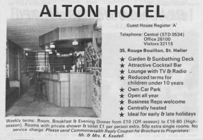 Alton Hotel 1972 advert