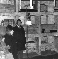 A wine cellar discovered under a Charing Cross house in 1972