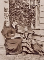The Dupres: Matilda; Florence, later married to Percy Cooke; Lydia, nee Luce, and Willie
