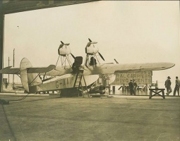 Silver Bat in a hangar at Southampton