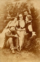 A portrait of Victor Hugo and his family