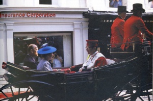 Peter and John Curwood drive the Queen