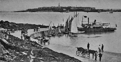 St Malo viewed from Dinard in 1922