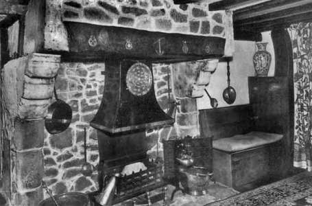 The fireplace at Gorey's Old Court House Hotel, thought by some to date to the 14th century, but most of its elements are probably much later