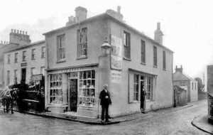 The shop on the corner of St Aubin's Road and Rue de Galet was demolished for road widening