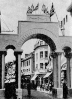 An arch in Queen Street in 1935