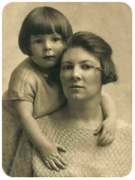 Dora Susan Bertram, nee de Gruchy, and her daughter, Pearl Bertram
