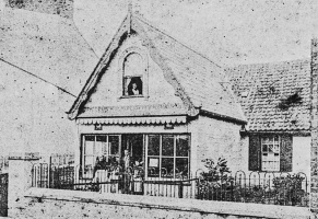 A shop at the top end of the street in the 1890s