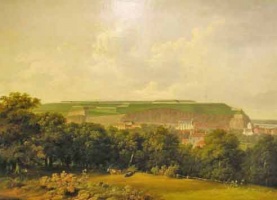 A painting by Tobais Young showing the Fort in 1820