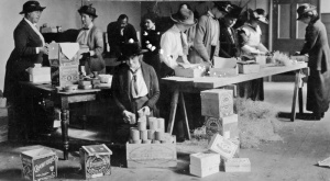 Packing parcels for prisoners of war
