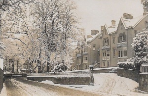 Waverley Terrace, St Saviour's Road, in the snow